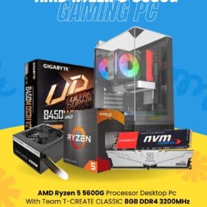 AMD Ryzen 5 5600G Processor Desktop Pc